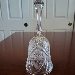 Unique Vintage Double Horse Glass Bell